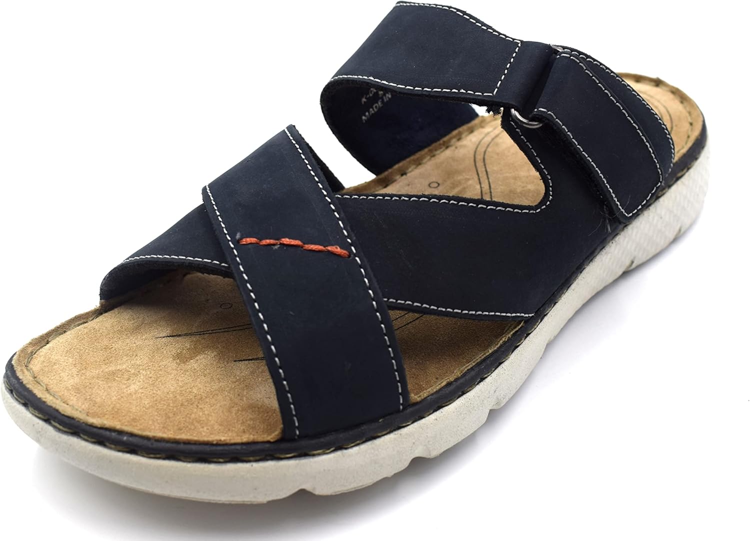 

Мужские слайд-сандалии NEKTA /ke'nekt/ с одной регулируемой липучкой, темно-синий