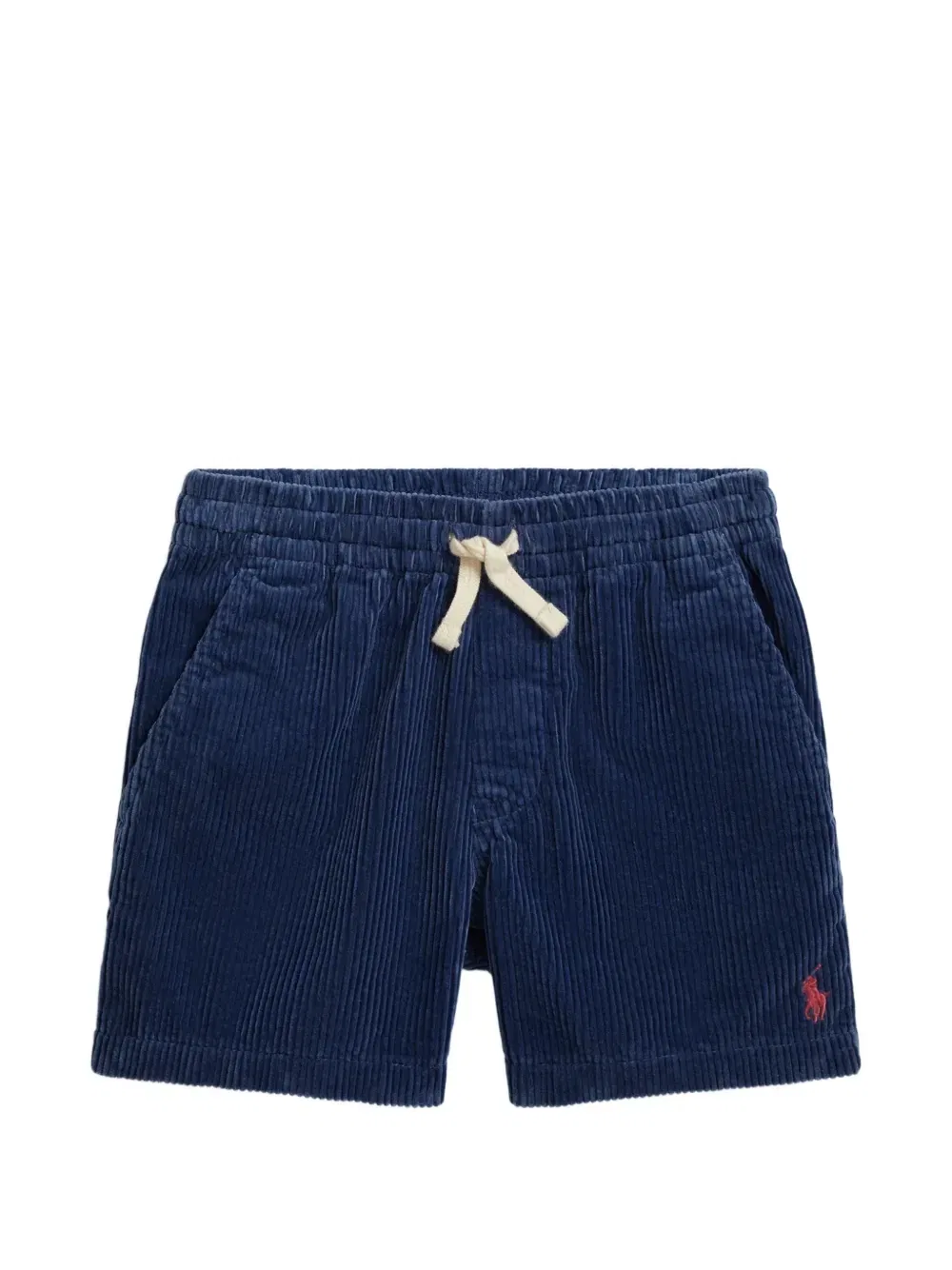 Вельветовые шорты с вышивкой Polo Ralph Lauren Kids, синий