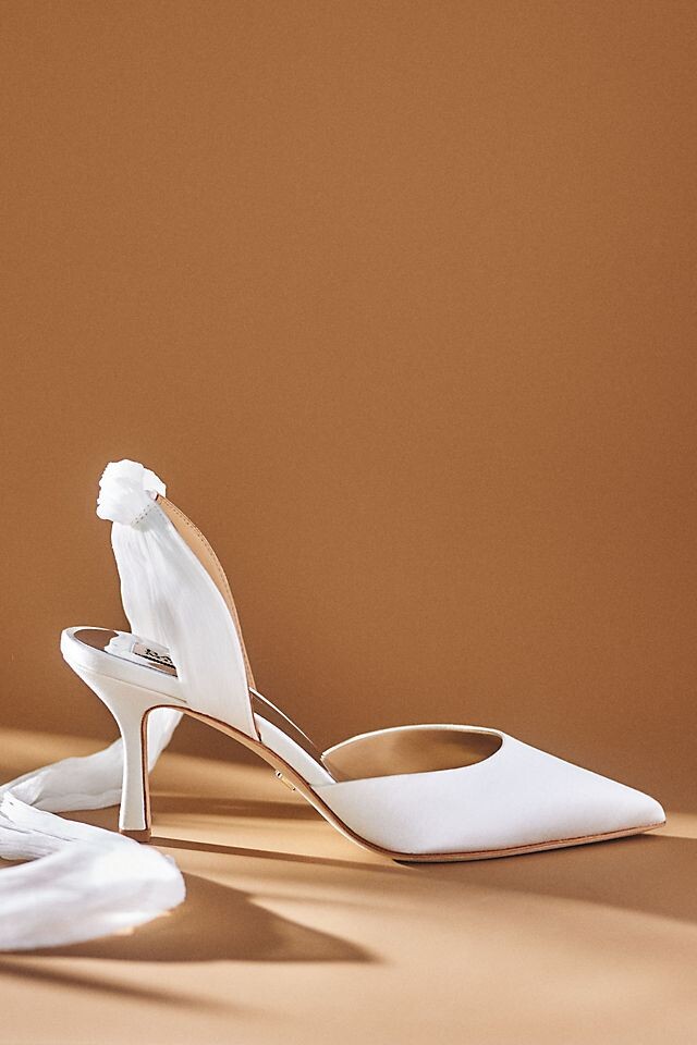 Туфли Badgley Mischka Blaze с бантом, белый