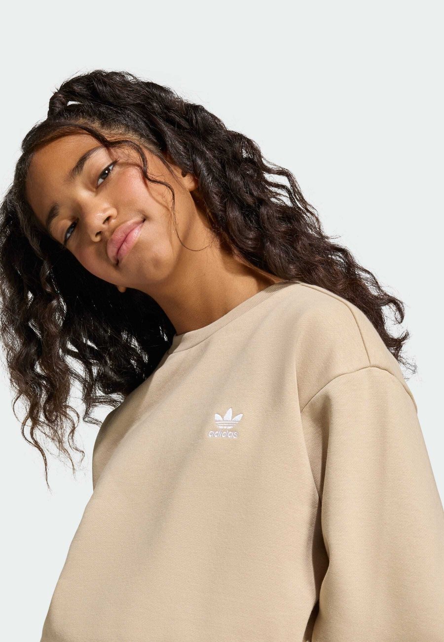 Толстовка Adidas Originals BOXY CREW, Stone Khaki/Khaki — фото 3