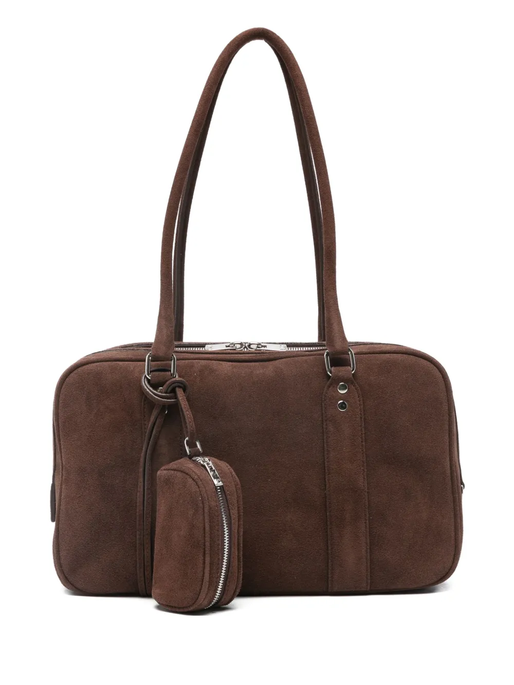 

Замшевая сумка на плечо Low Classic, коричневый