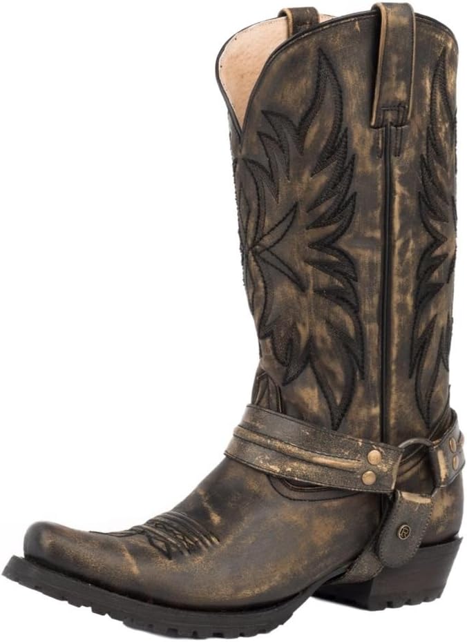 

Мужские ботинки ROPER Carson Snip, черные, шлифованные