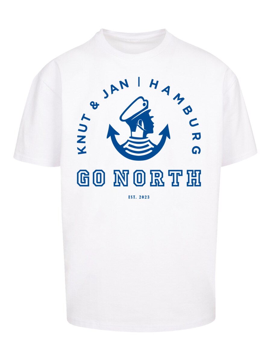 

Рубашка F4NT4STIC Go North Knut & Jan Hamburg Logo Knut & Jan Hamburg, белый