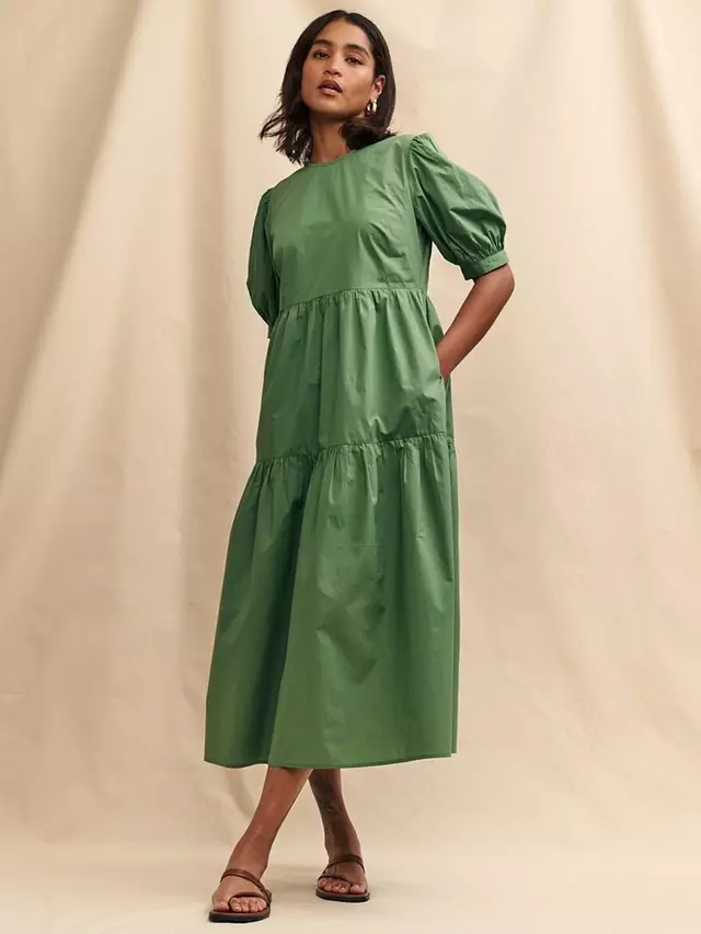 

Платье Nobody's Child Rochelle Organic Cotton Midi, зеленый