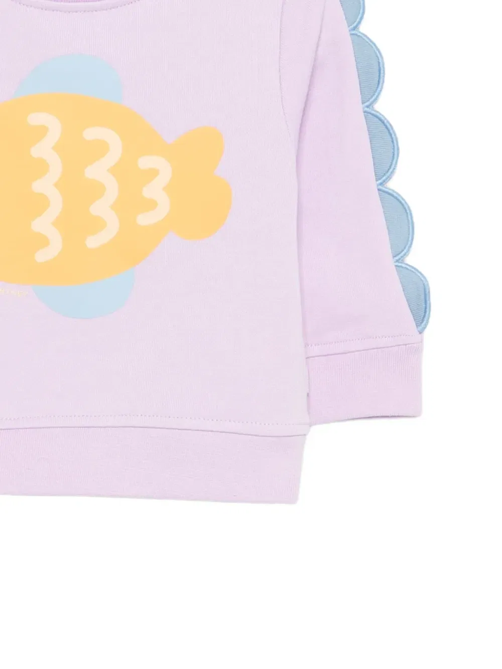 Толстовка с принтом Stella McCartney Kids, фиолетовый — фото 3