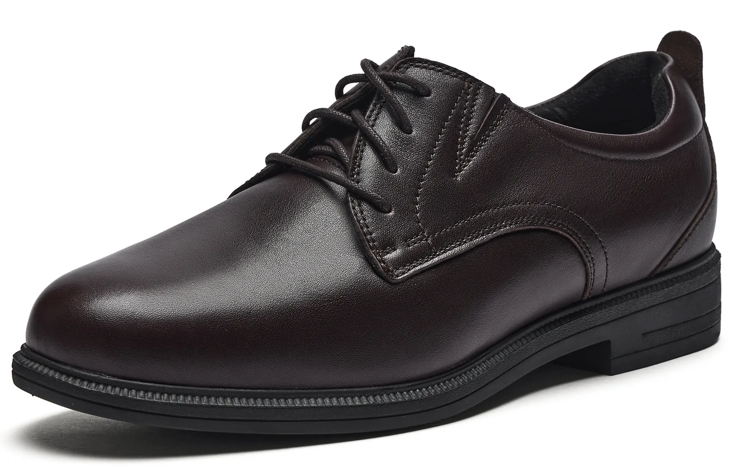 Clarks Повседневные кожаные туфли мужские темно-коричневые — фото 3