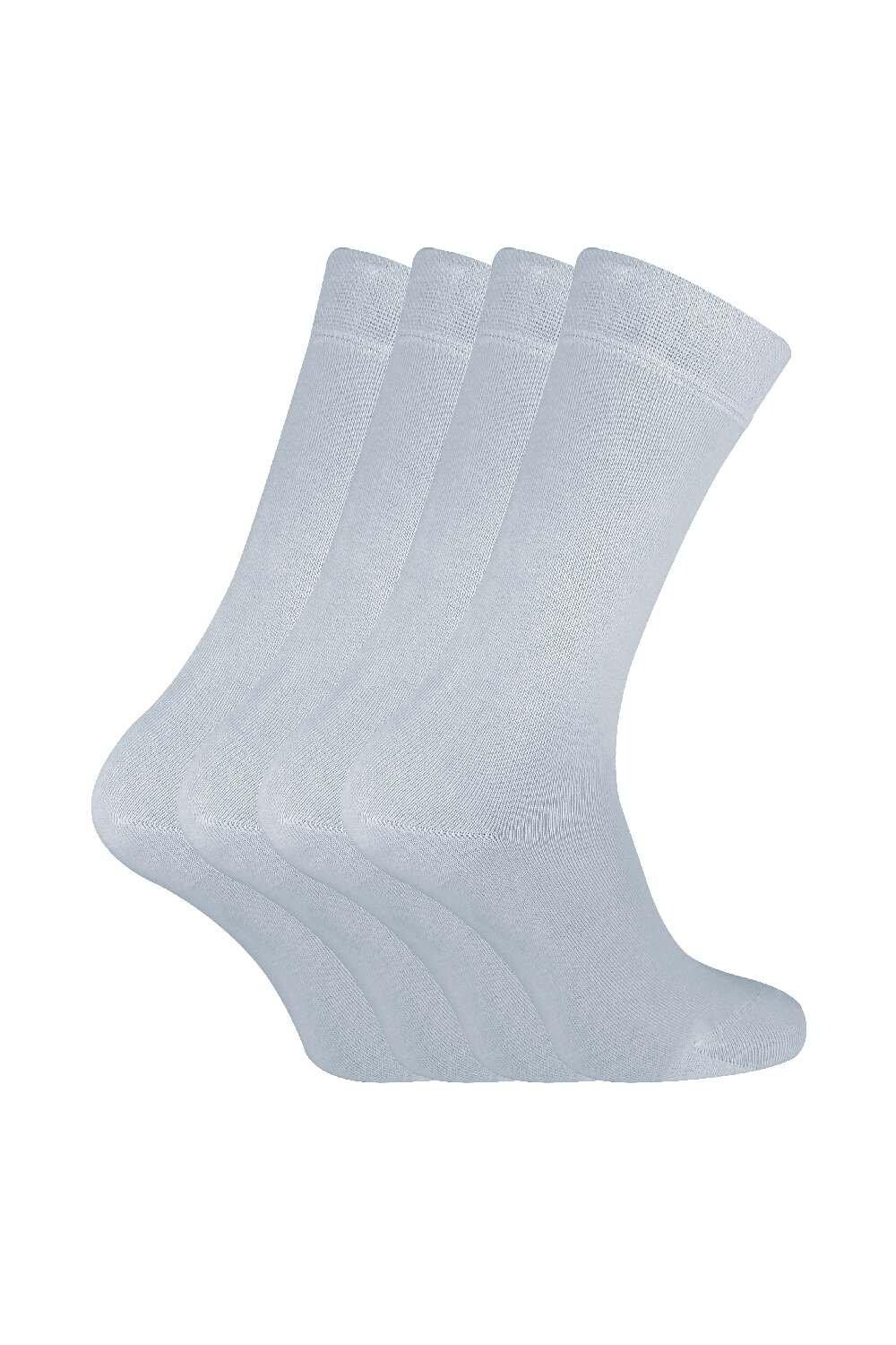 

4 пары супермягких бамбуковых носков для костюма Sock Snob, белый