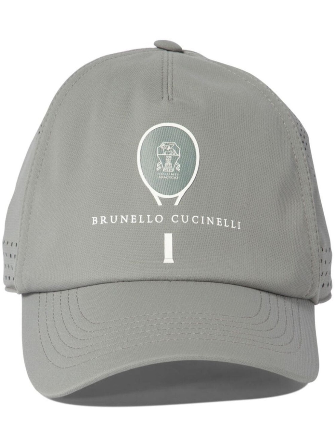 

Brunello Cucinelli кепка с логотипом, серый