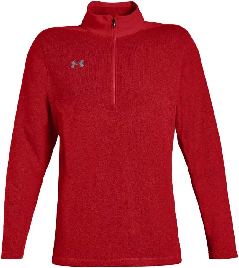 

Толстовка Under Armour Men's Elite Fleece 1/4 Zip, Red Light Heather-Steel