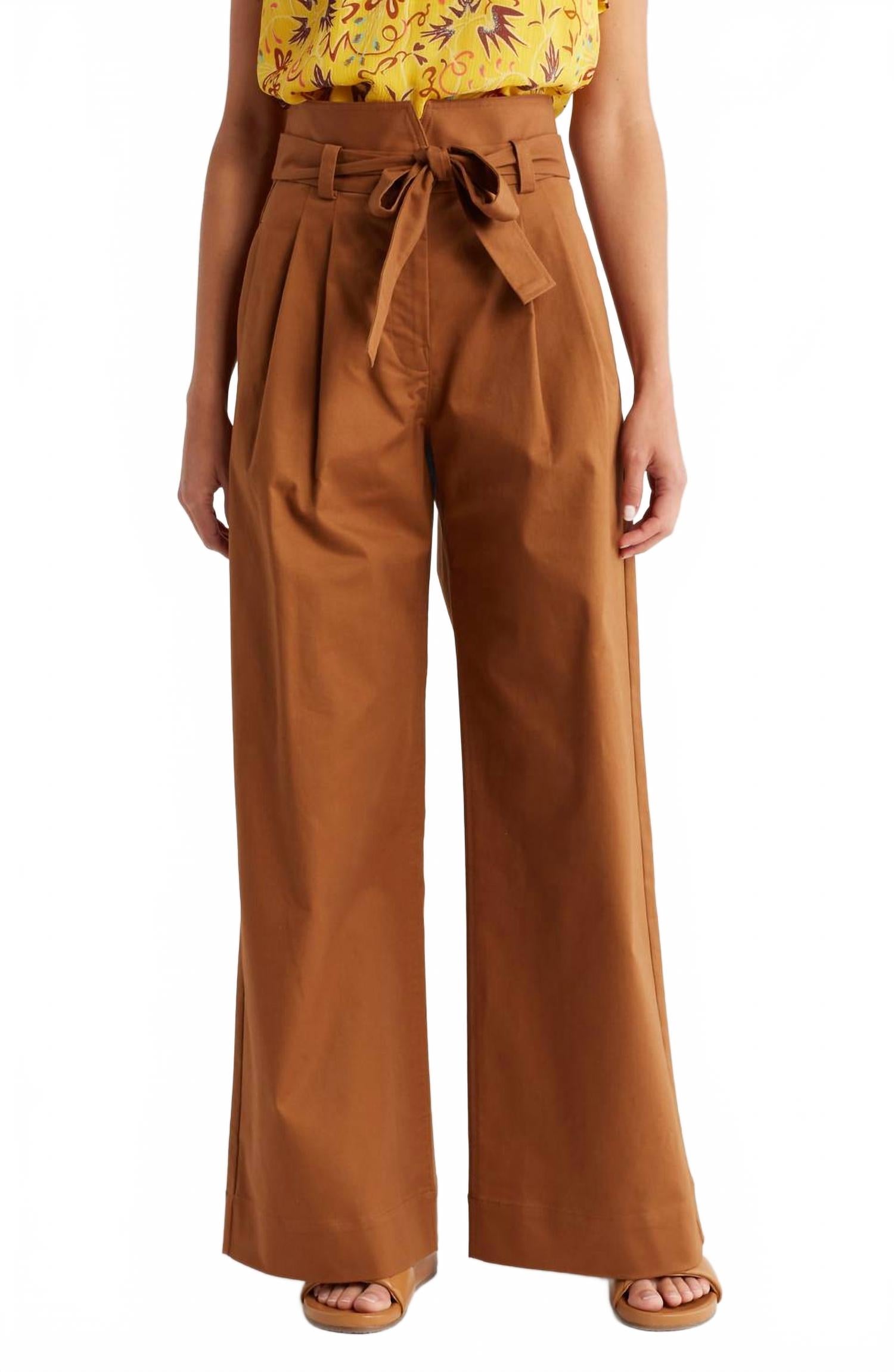 

Эмили Широкие Брюки в оттенке обожженной терракоты A.L.C., Burnt Terracotta