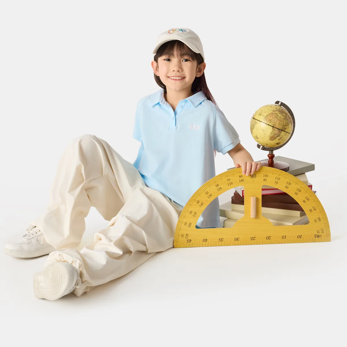 Футболка SS25 для детей 3-7 лет GAP, синий — фото 4