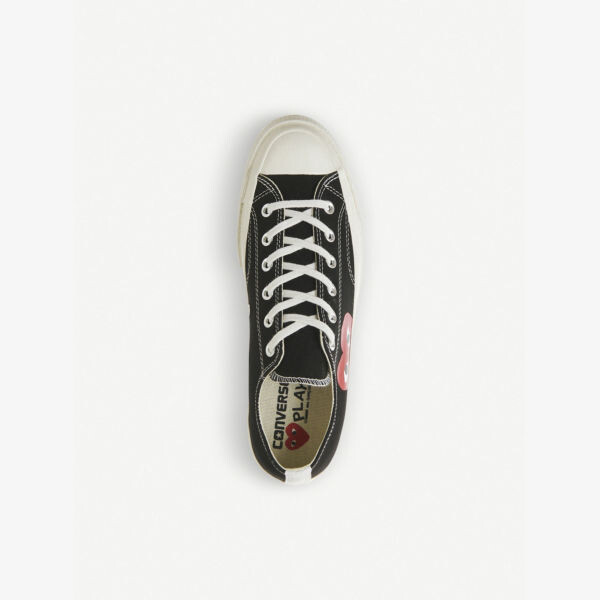Кроссовки с низким берцем Comme Des Garçons PLAY x Converse в стиле 70-х годов Comme des Garçons, черный — фото 2