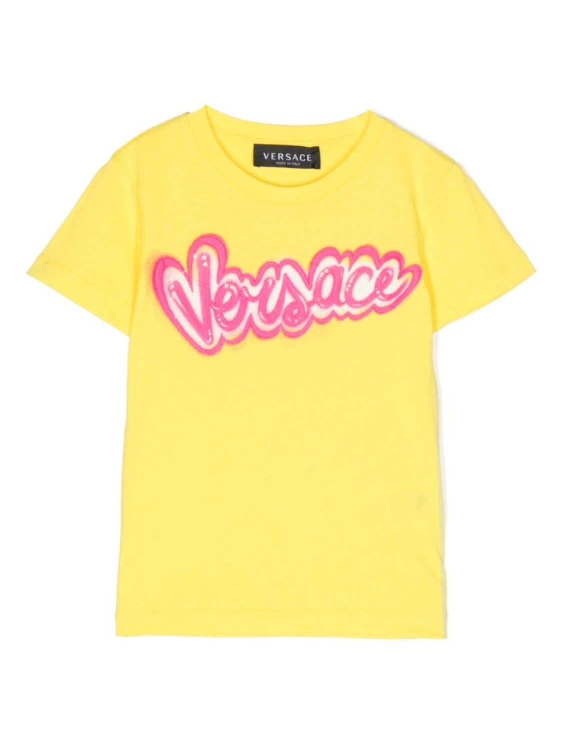 

Футболка с логотипом Versace Kids, желтый