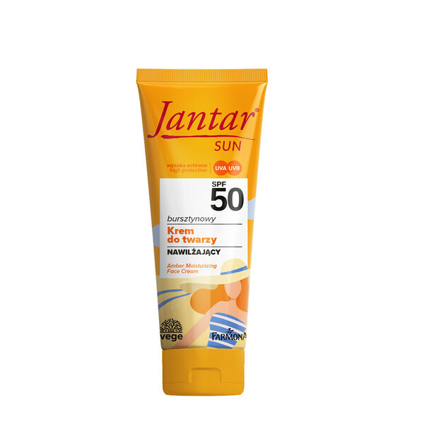 

Защитный крем с фильтром spf50 для лица, 50 мл Jantar Sun