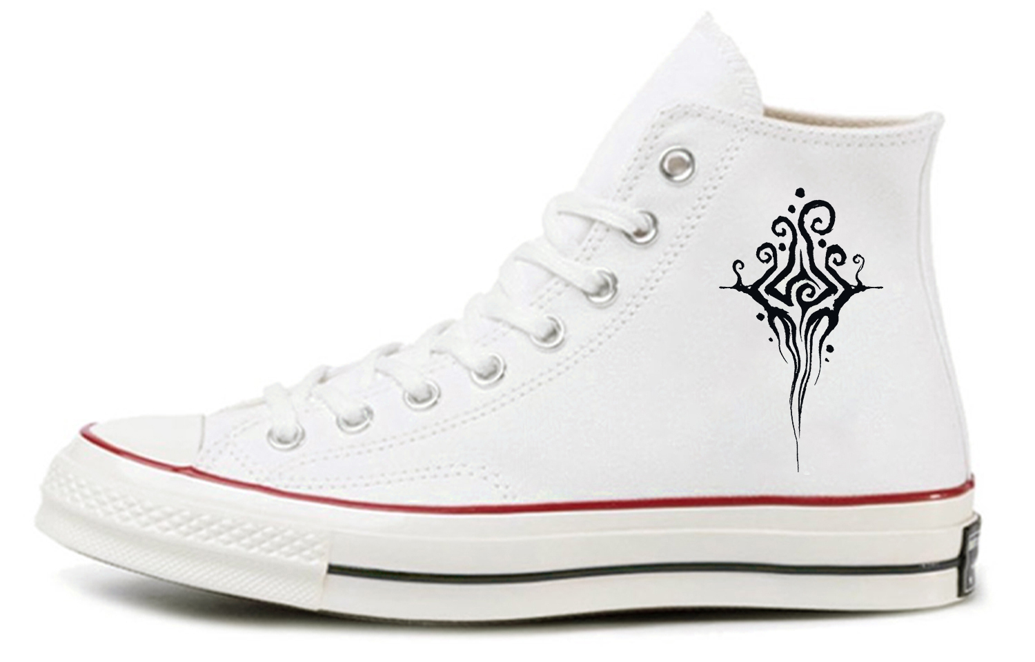Converse Износостойкие высокие парусиновые туфли Chuck 70 Chuck Taylor SIN3A Amanda, увеличивающие рост, унисекс, белые