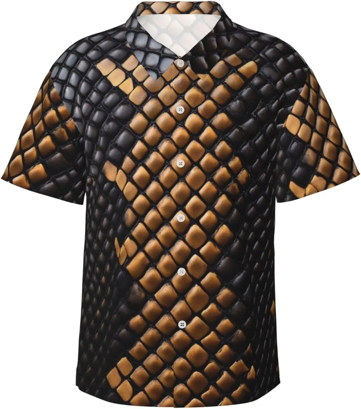 

Мужская рубашка с коротким рукавом Casual Button Down WOEZKEX