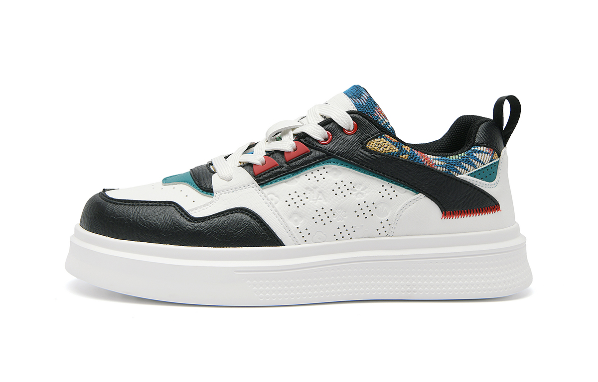 

Низкие кроссовки для скейтбординга мужские HLA, белый черный[breathable]