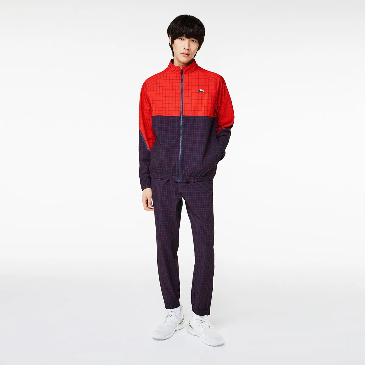

Мужской спортивный костюм × Novak Djokovic Lacoste, черный/красный
