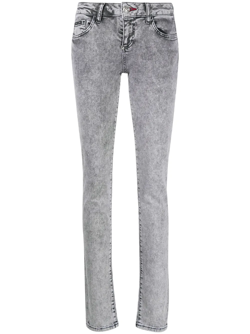 

Джинсы скинни средней посадки Philipp Plein, серый