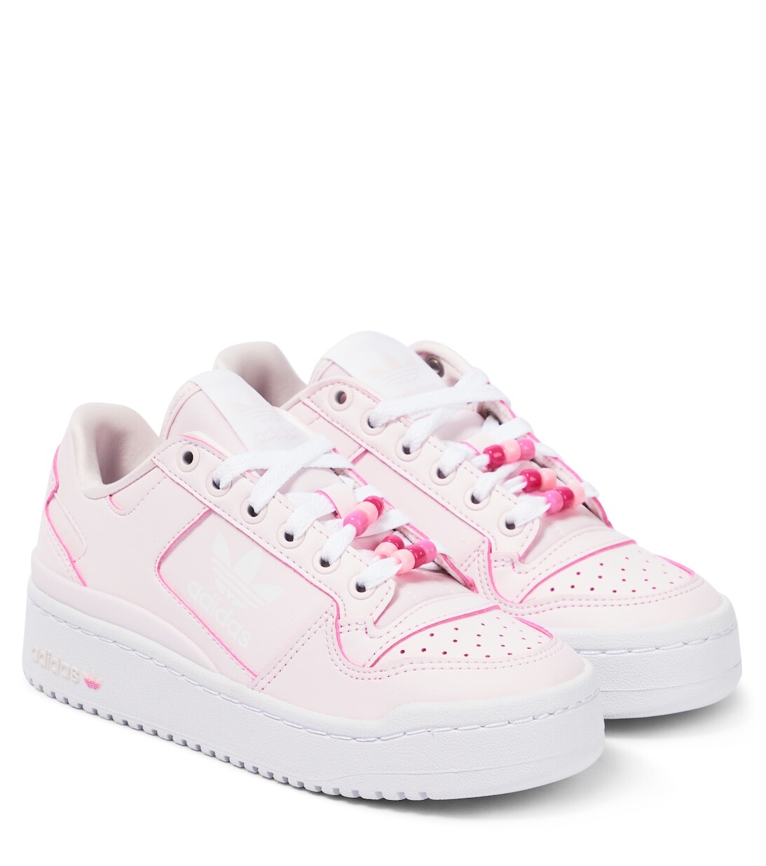 

Кожаные кроссовки Forum Bold Adidas Originals, розовый