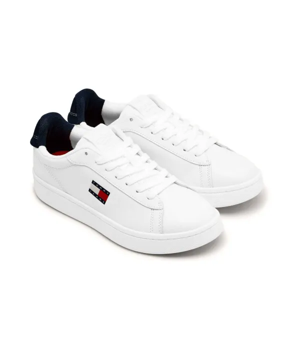 Архив '' 98 кожаные кроссовки Tommy Jeans, белый — фото 3