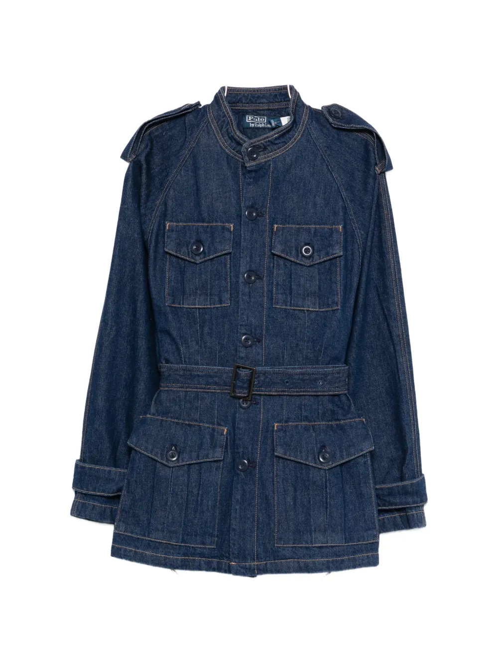 

Куртка с поясом и карманами Polo Ralph Lauren, синий