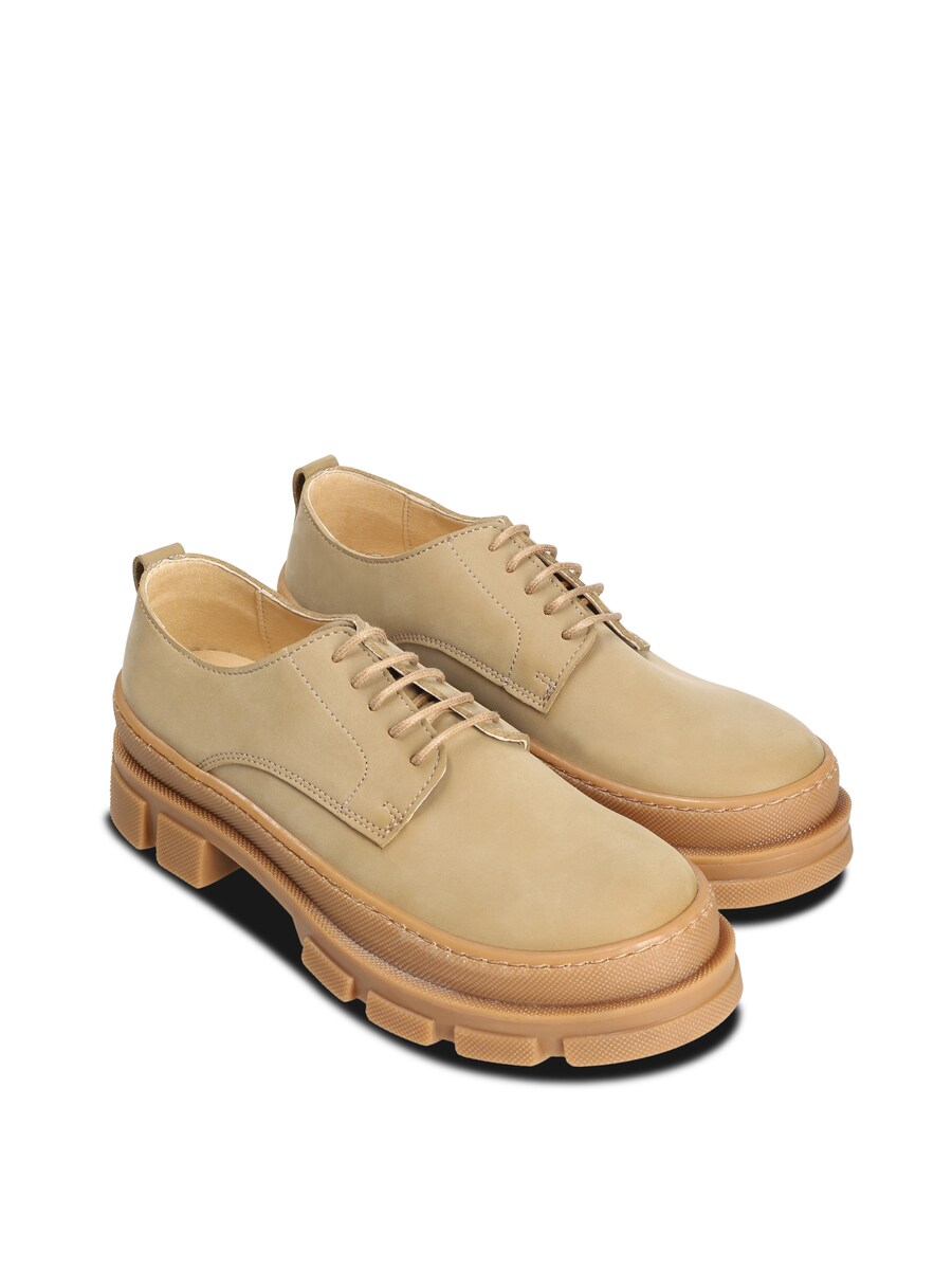 Туфли на шнуровке nae Vegan Shoes Arum, бежевый — фото 2