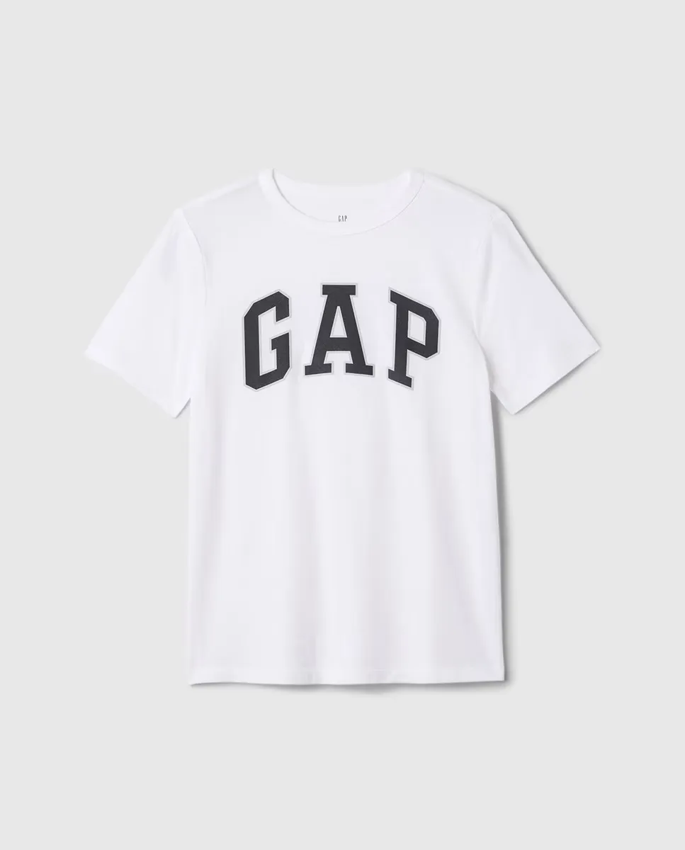 

Футболка для мальчика с круглым вырезом и коротким рукавом Gap, белый