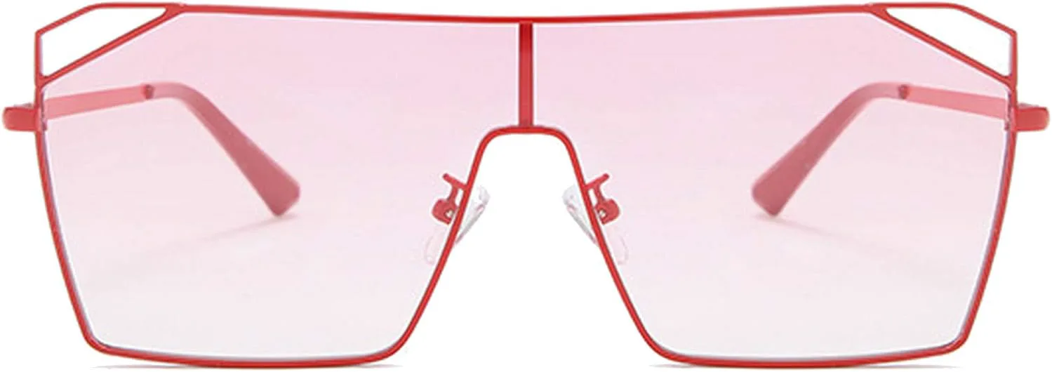 

Очки COTIA 2020 в крупной оправе, синие квадратные, женские солнцезащитные очки с цельными линзами, большие солнцезащитные очки, модные для мужчин, Gradient Red