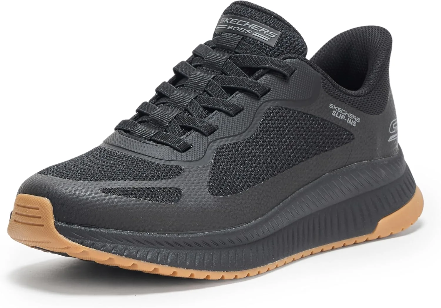 Мужские кроссовки Skechers Hands Free Slip-ins - Bobs Sport Squad Chaos 4 Trainers, черный