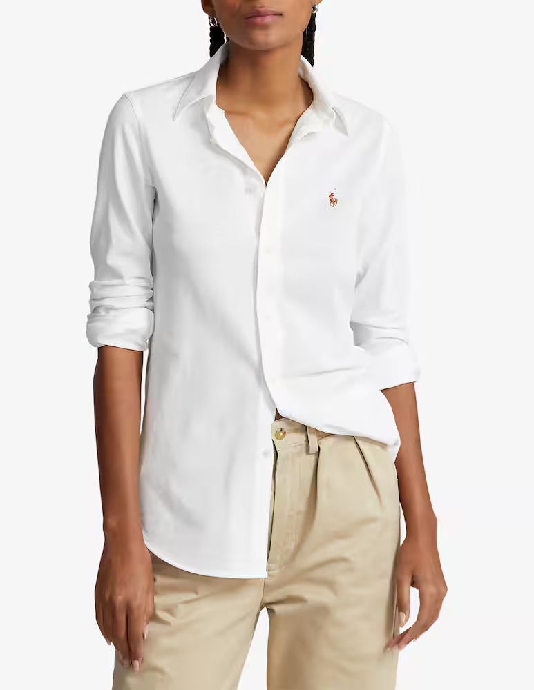 

Хайди Узкая рубашка Polo Ralph Lauren, белый