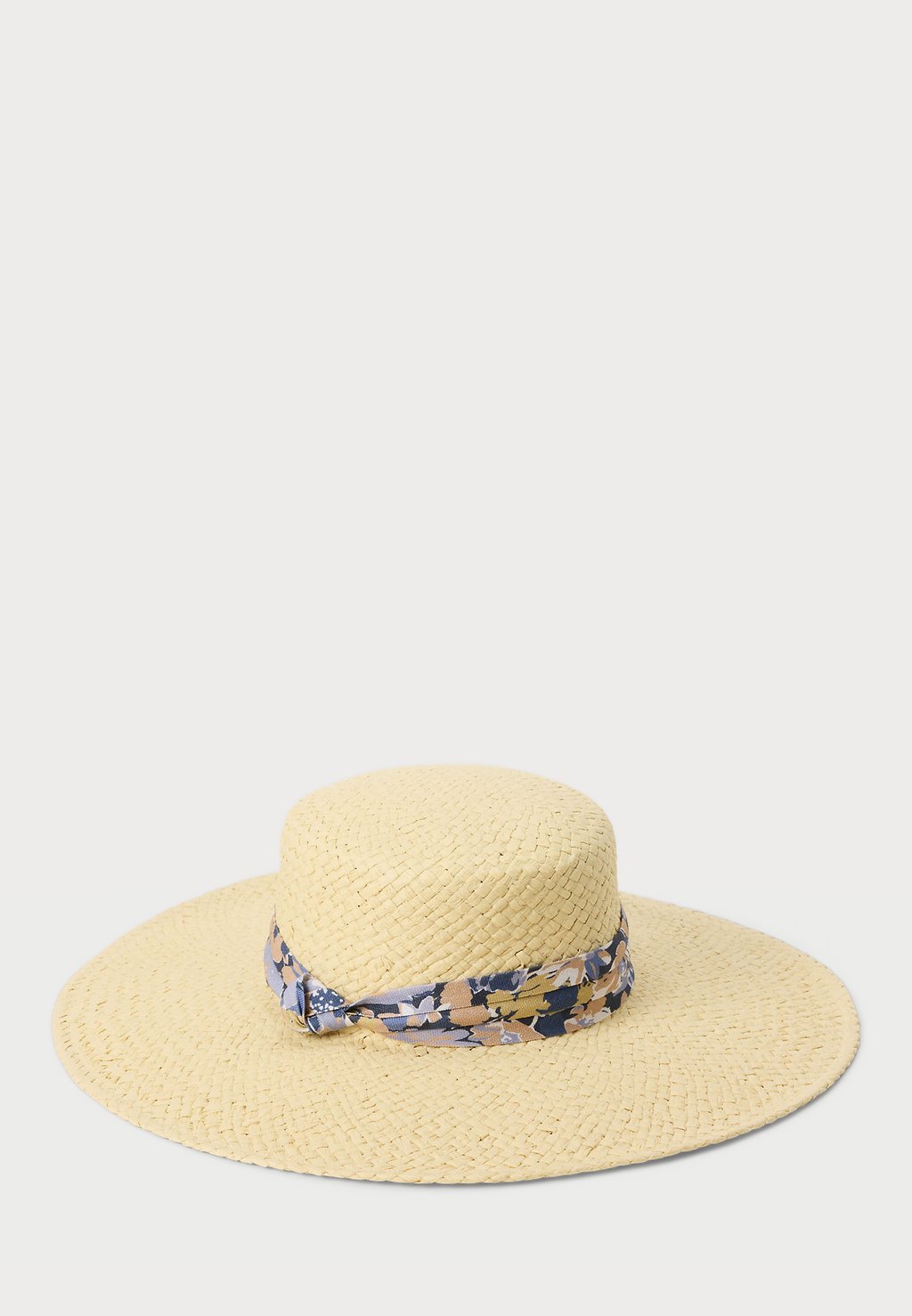 

Шляпа TWO-TONE RIBBON-TRIM STRAW SUN HAT Lauren Ralph Lauren, коричневый