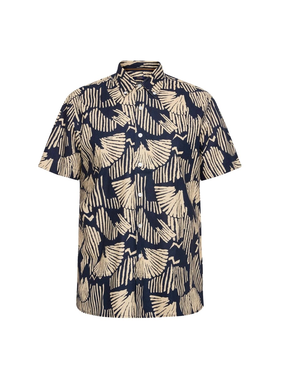 

Рубашка на пуговицах классического кроя Signal Pelle, темно-синий