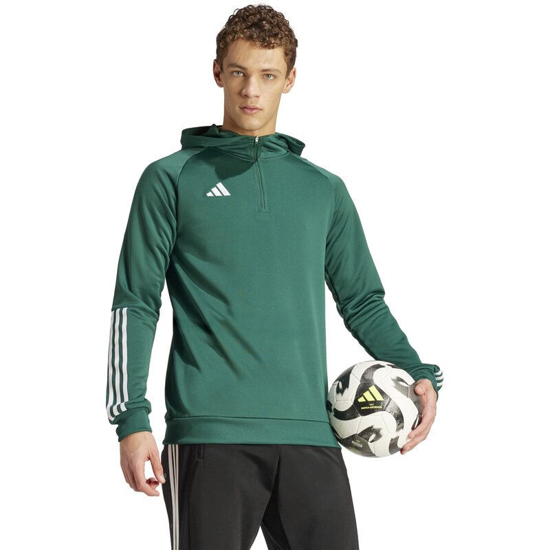 Толстовка с капюшоном Tiro 23 Competition (стандартная и длинная) Adidas, цвет drkgrn — фото 4