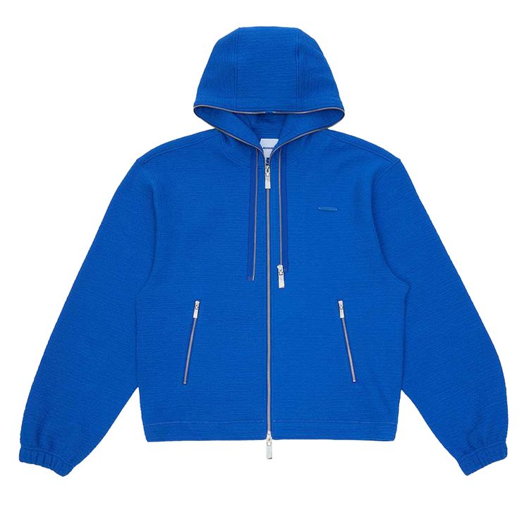 

Худи Ader Error Semi-Oversized Fit Zip Hoodie 'Blue', синий