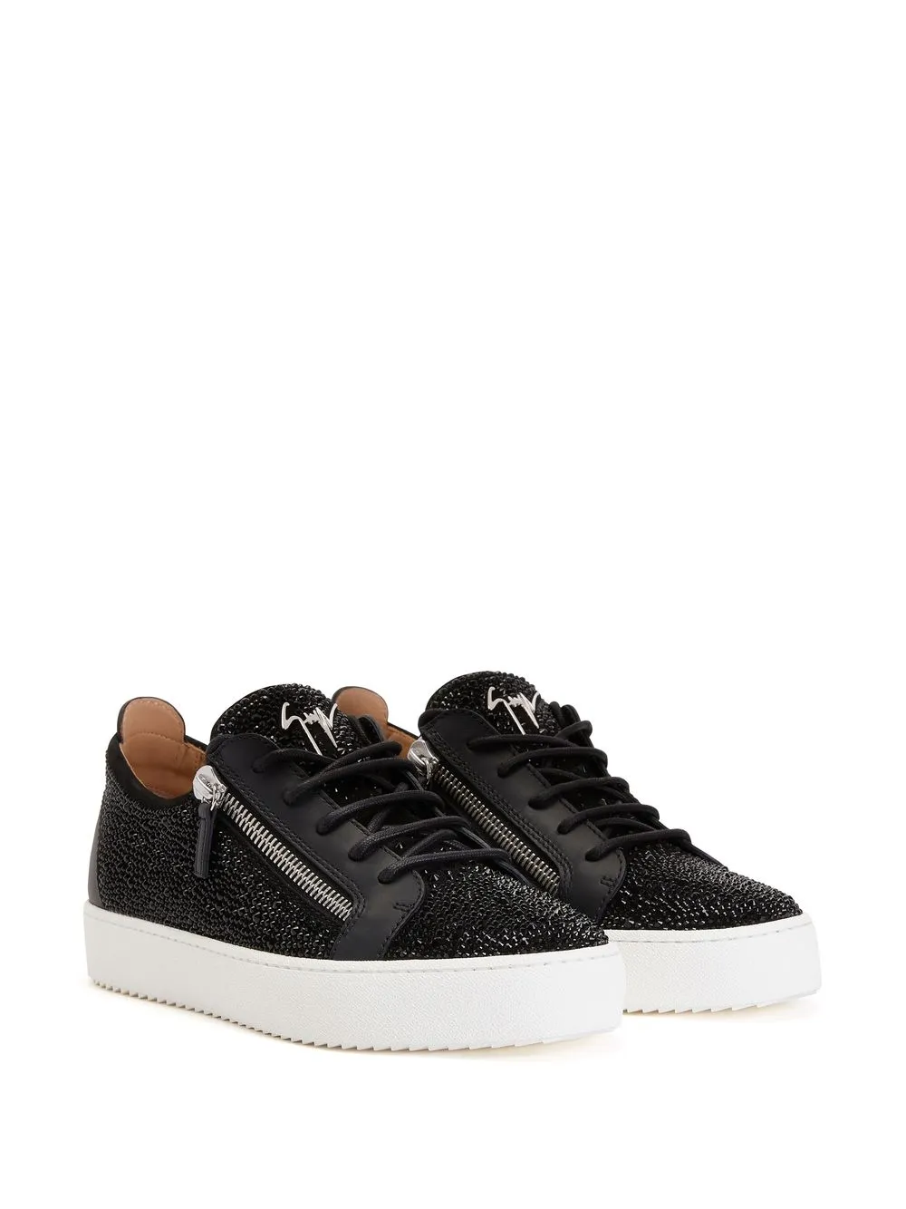 

Кеды Frankie со стразами Giuseppe Zanotti, черный