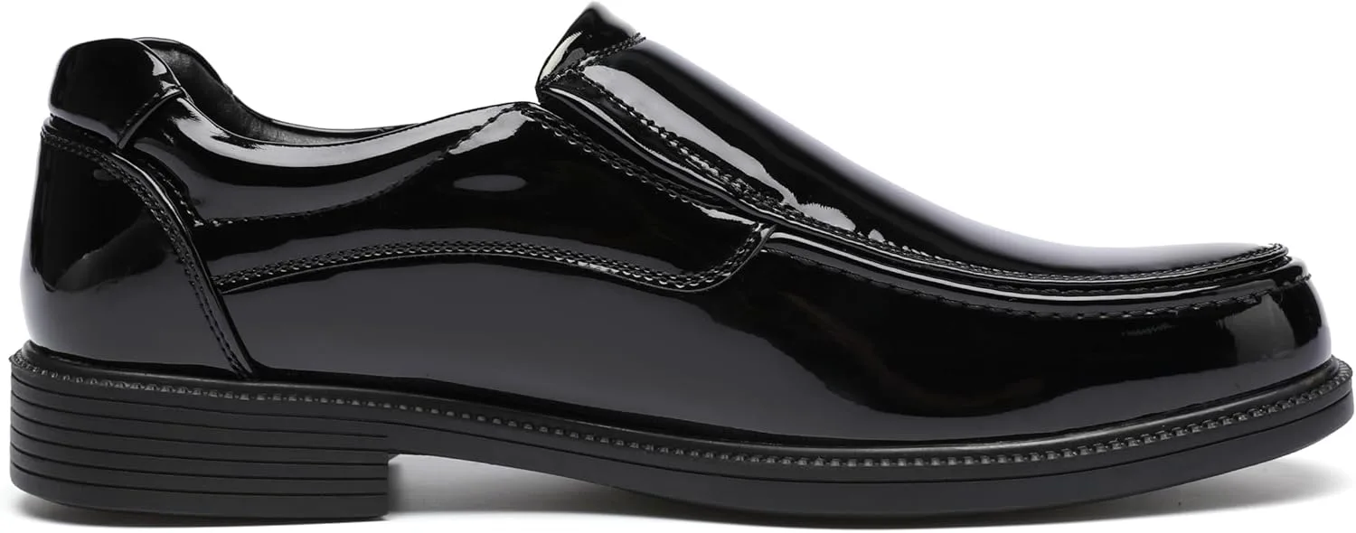 

Мужские классические формальные лоферы DECARSDZ из лаковой кожи, черный