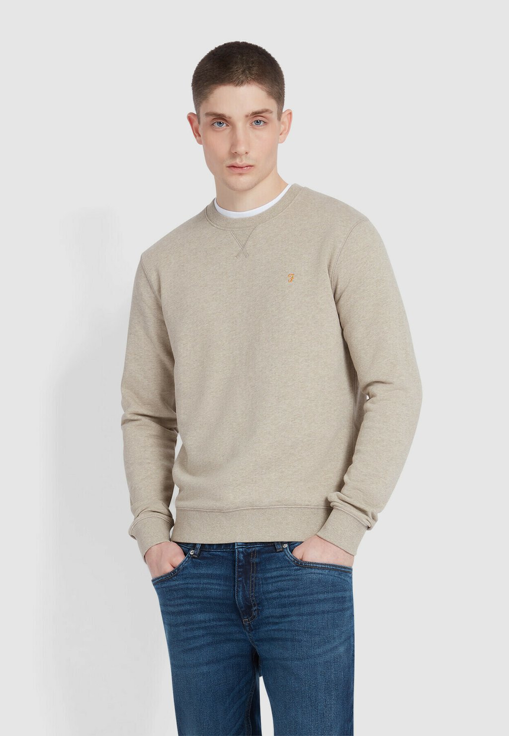 

Толстовка TIM NEW SLIM FIT CREW NECK Farah, бежевый