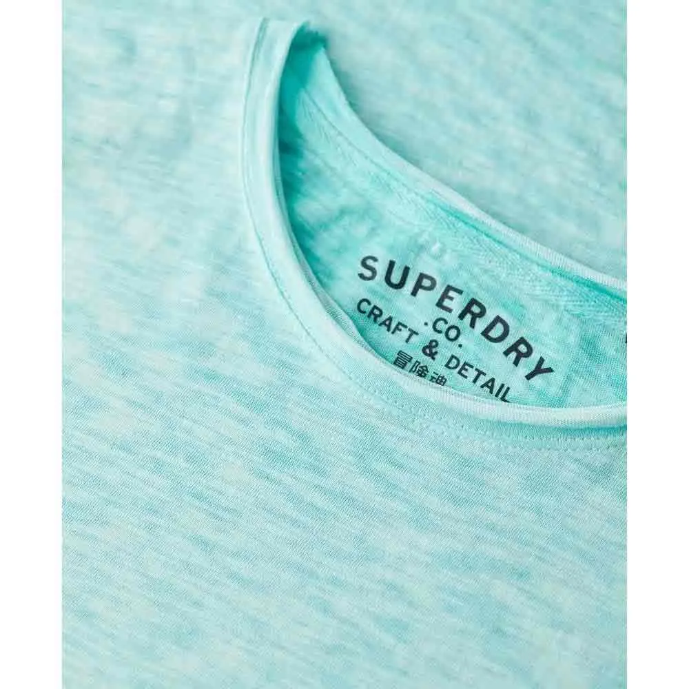 Футболка с коротким рукавом Superdry Raw Edge Slub, синий — фото 2