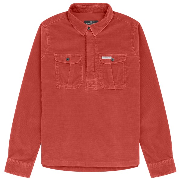 

Женская бархатная рубашка-блузка с застежкой-молнией на половину длины в стиле рейнджер Amundsen Sports, красный