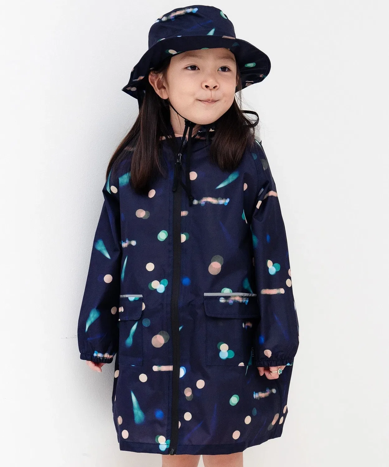 Детский дождевик-пончо KiU KIDS RAIN CPAT, 2WAY, на рост 110-130 см, чёрный