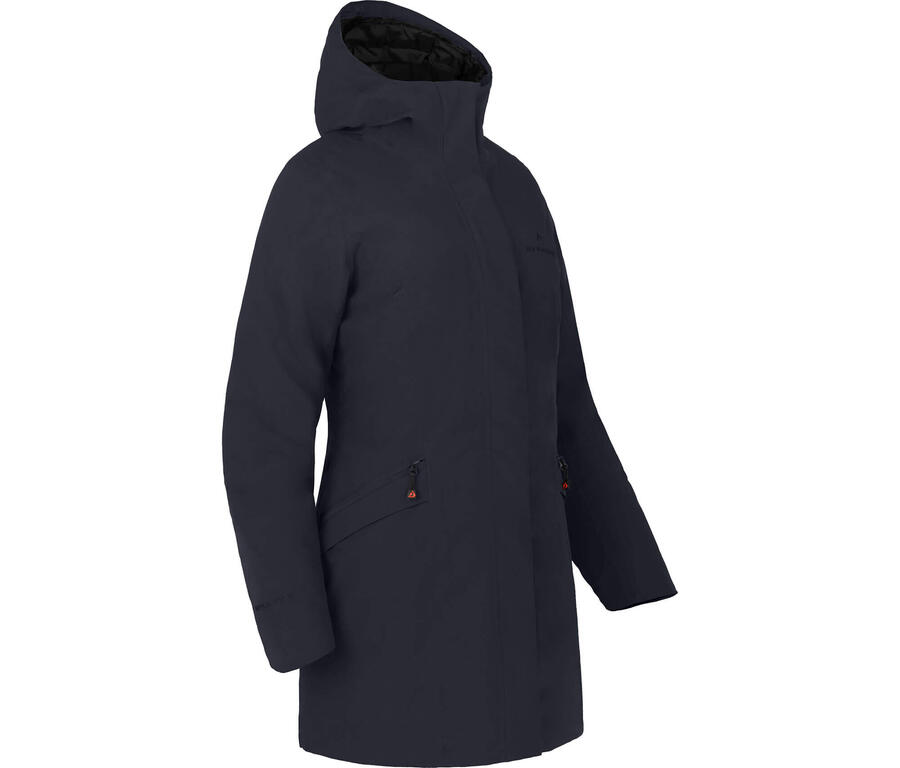 

BERGSON Зимнее пальто теплое утепленное, водонепроницаемость 20000 мм водяного столба, синее