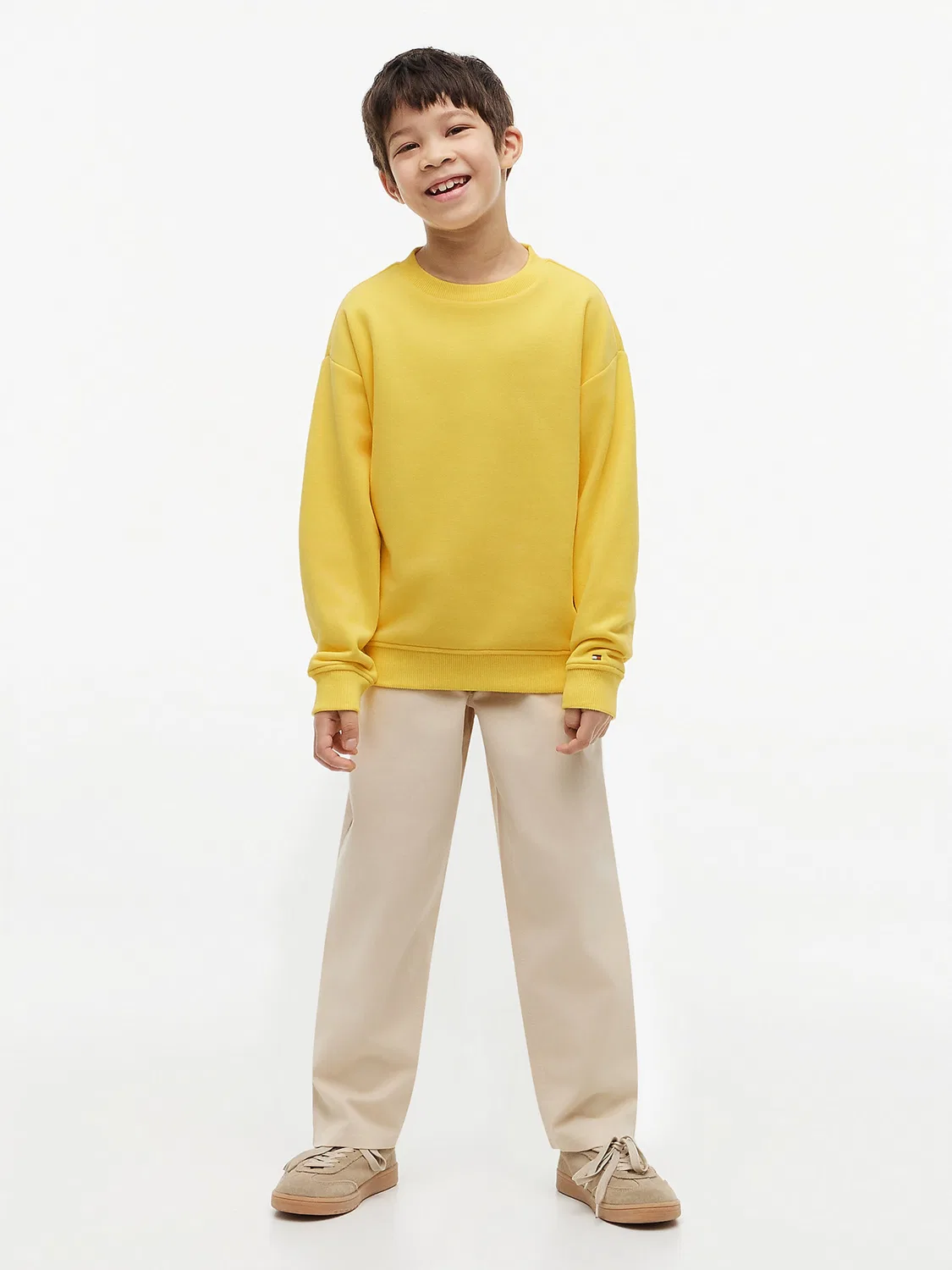 Толстовка Tommy Hilfiger темно-желтого цвета — фото 3