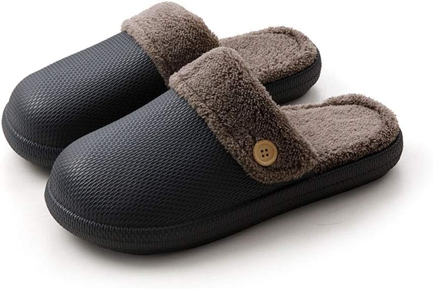 

Мужские домашние тапочки, для дома и улицы, легкие хлопковые тапочки для женщин, мягкие, теплые зимние с тихой подошвой, съемная подкладка (Цвет: коричневый, Размер: EU 39-40) Khuy