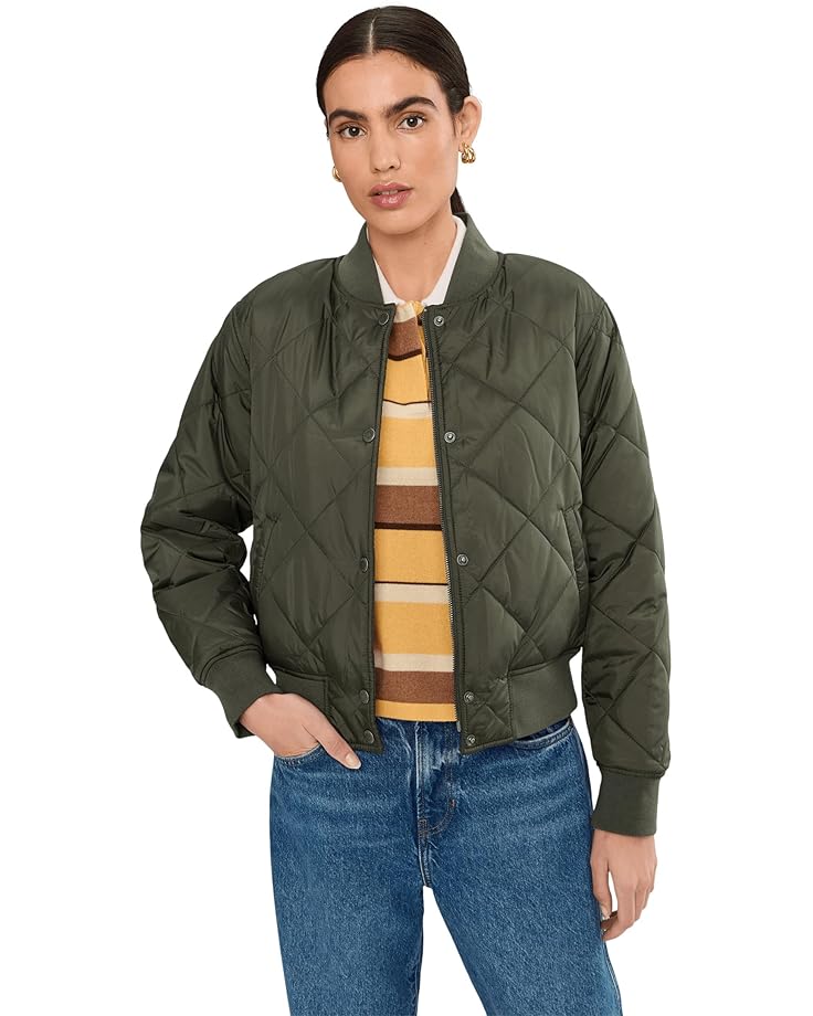 

Женская куртка-бомбер Levi's Diamond Quilted Sherpa Lined, Army Green