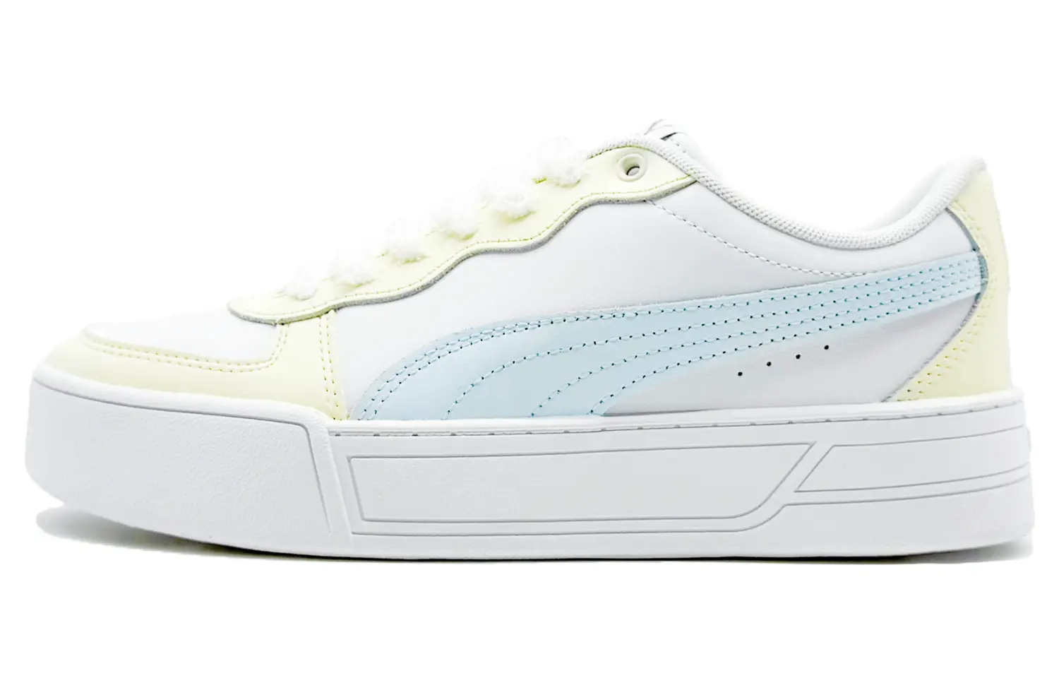 PUMA Нескользящие, легкие и дышащие низкие кроссовки для скейтбординга Skye, женские, желто-синие