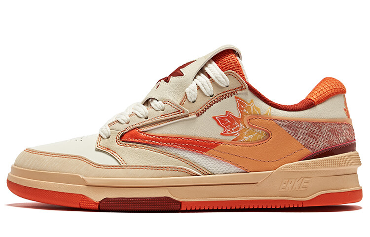 

Кроссовки ERKE Skateboarding Shoes Men Low-top Microcrystalline Birch Orange-red, красный