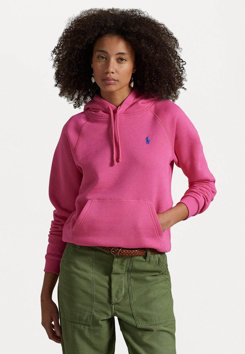 

Толстовка с капюшоном SHRUNKEN FIT FLEECE HOODIE Polo Ralph Lauren, розовый