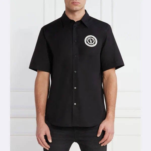 

Рубашка стандартного кроя Versace, черный