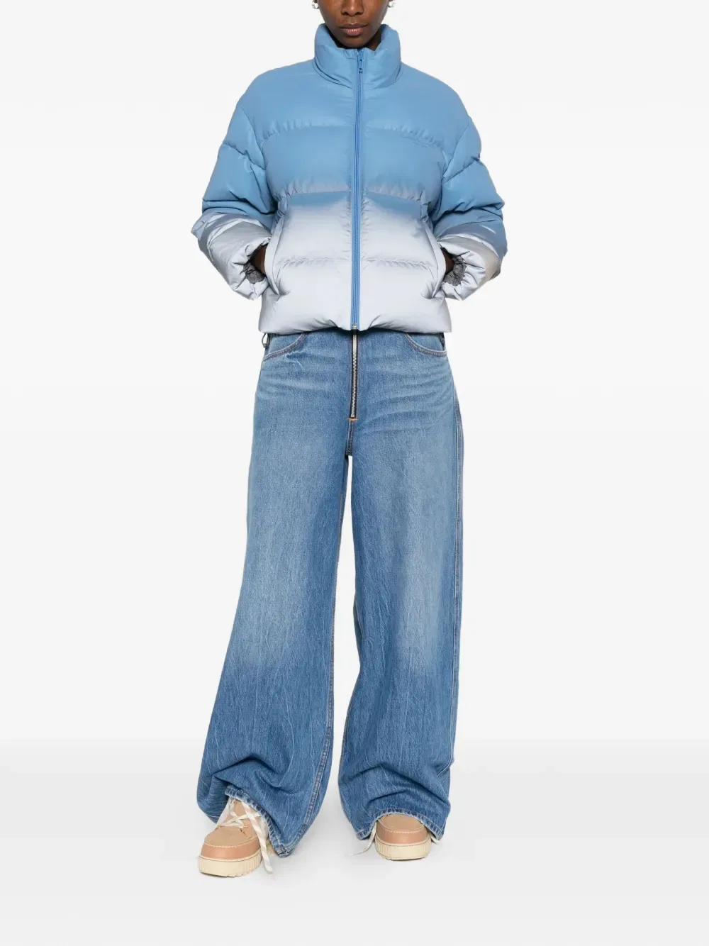 Джинсы Surge с широкими штанинами Alexander Wang, синий — фото 2